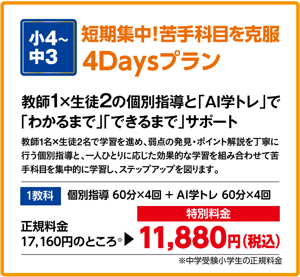 4Daysプラン