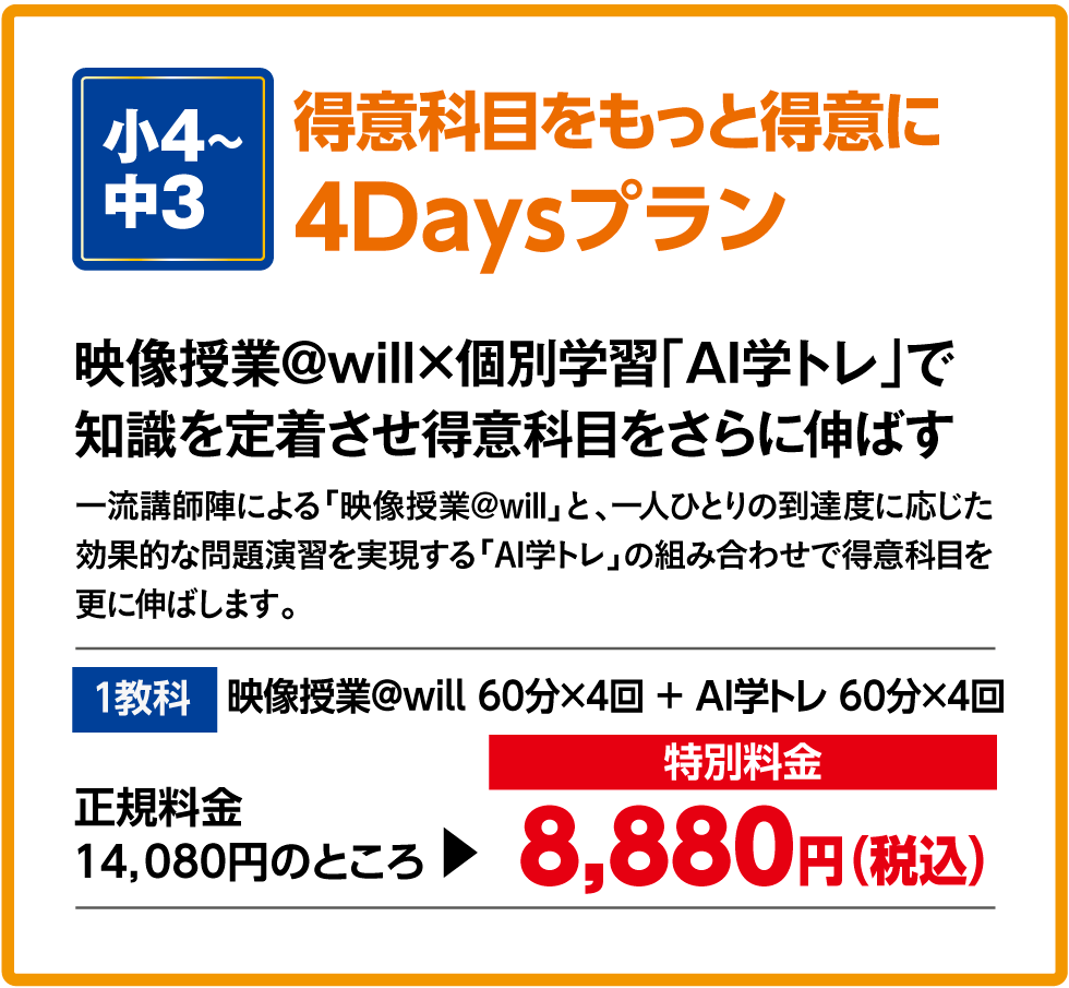 4Daysプラン